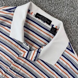 Carnoustie Polo Shirt Mens XL Striped Mercerized Cotton Golf Summer Pickleball